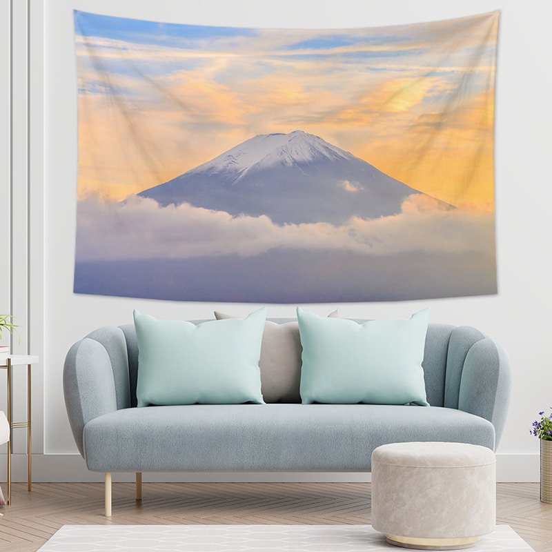 Mount Fuji Snow Scene Tapestry Wall Hanging-BlingPainting-Customized Products Make Great Gifts