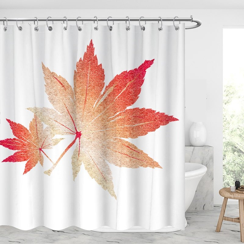 Red Maple Leaves Shower Curtains-BlingPainting-Customized Products Make Great Gifts