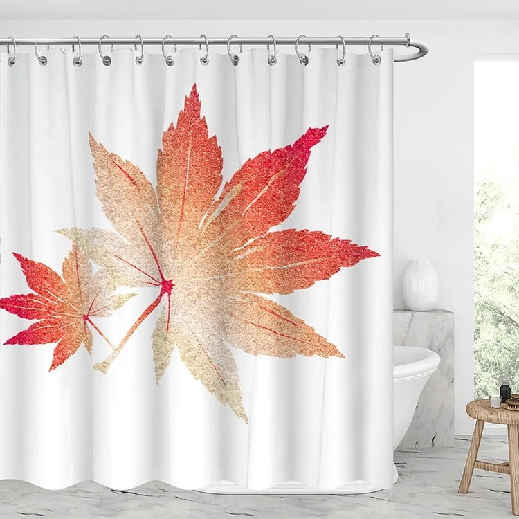 Red Maple Leaves Shower Curtains-BlingPainting-Customized Products Make Great Gifts
