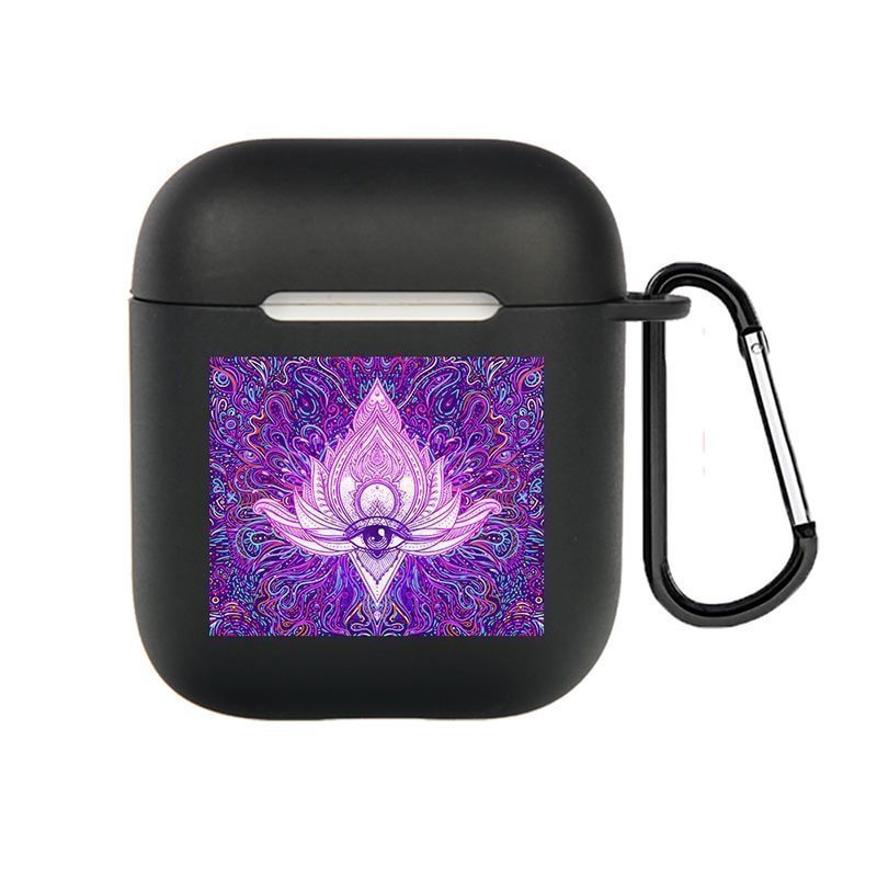 Trippy Mystic Abstract Boho AirPods 1&2&Pro Case With Keychain-BlingPainting-Customized Products Make Great Gifts