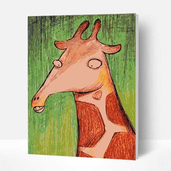 Paint by Numbers Kit - Cute Giraffe-BlingPainting-Customized Products Make Great Gifts