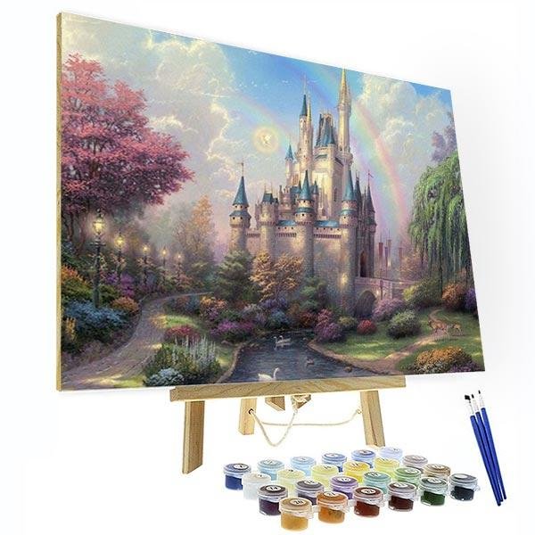 Paint by Numbers Kit -  Disneyland Park-BlingPainting-Customized Products Make Great Gifts