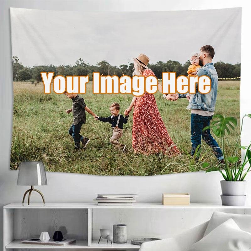 Custom Tapestry From Photo - Personalized Wall Tapestry Printing-BlingPainting-Customized Products Make Great Gifts