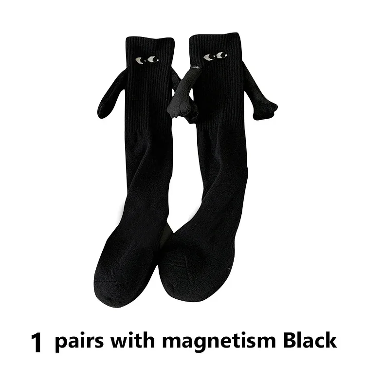 Magnetic Attraction Holding Hands Couple Socks-BlingPainting-Customized Products Make Great Gifts