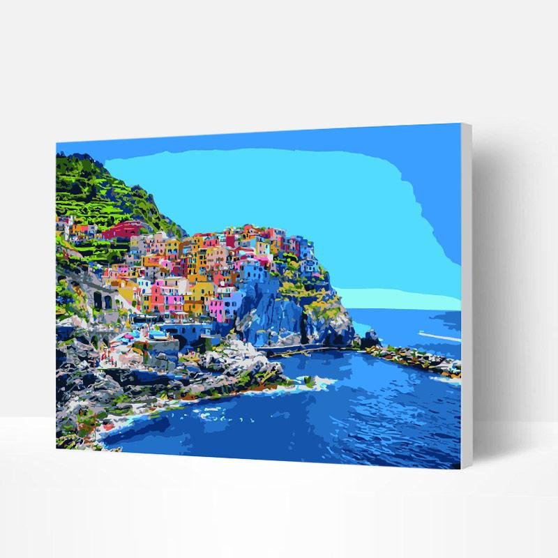 Paint by Numbers Kit - City by the Beach-BlingPainting-Customized Products Make Great Gifts