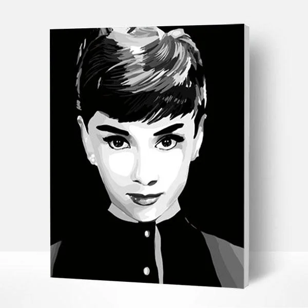 Paint by Numbers Kit - Audrey Hepburn-BlingPainting-Customized Products Make Great Gifts