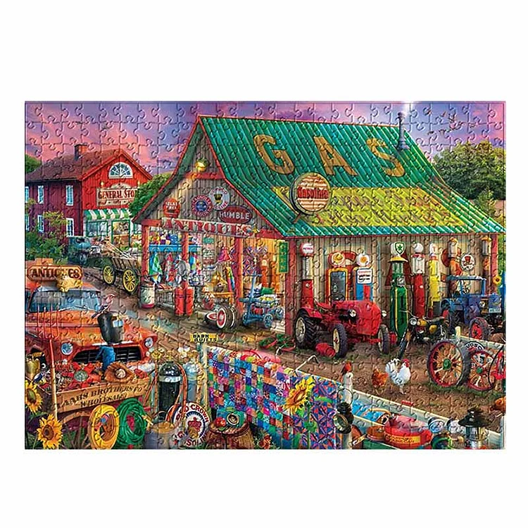 Country Life Antique Market Jigsaw Puzzle For Adults 1000 Pieces - Best Gifts-BlingPainting-Customized Products Make Great Gifts