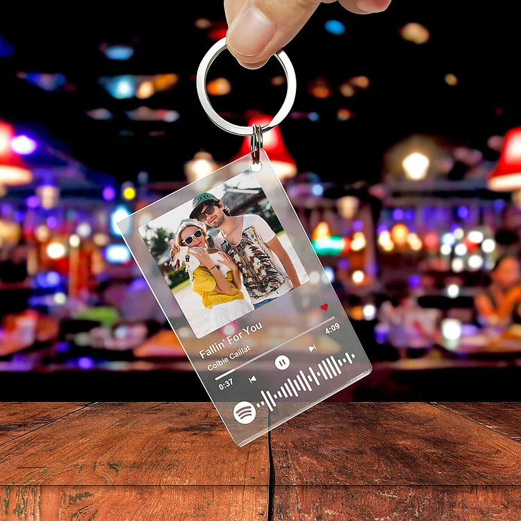 Custom Spotify Code Music Plaque Night Light Keychain
