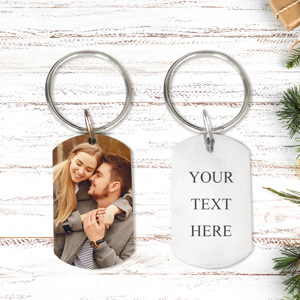 Personalized Photo Keychain for Couple - Personalized Gifts-BlingPainting-Customized Products Make Great Gifts