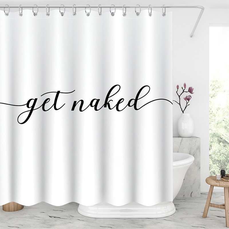 Shower Curtains - Get Naked-BlingPainting-Customized Products Make Great Gifts