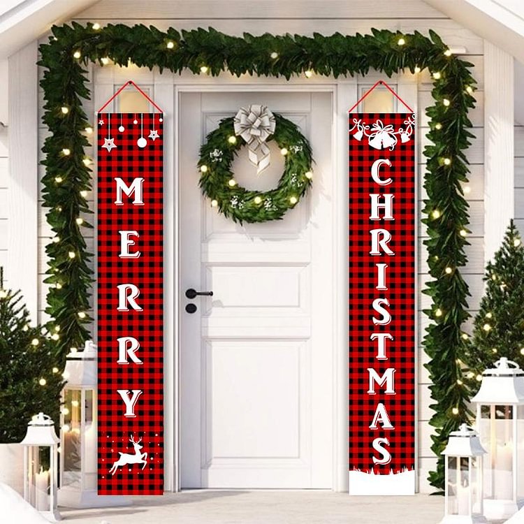 Merry Christmas Banner Decor M - Best Gifts Decor 2022-BlingPainting-Customized Products Make Great Gifts