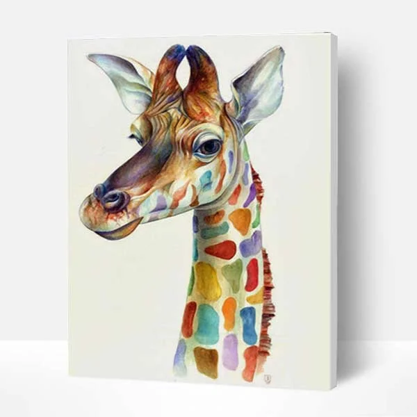 Paint by Numbers Kit - Colorful Giraffe, Unique Gifts for Kids 2022-BlingPainting-Customized Products Make Great Gifts