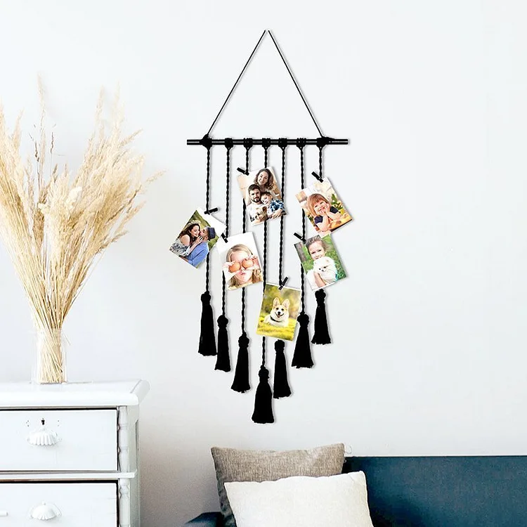 Woven Wall Hanging Photo Tapestry Boho Home Decor