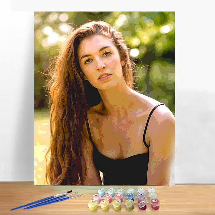 Customized paint by numbers kit - Oil Painting Portraits From Photos, Best Gifts for Her/Family-BlingPainting-Customized Products Make Great Gifts