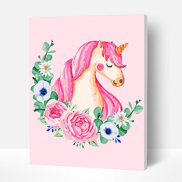Paint by Numbers Kit for Kids- Pink Unicorn, Best Gifts-BlingPainting-Customized Products Make Great Gifts