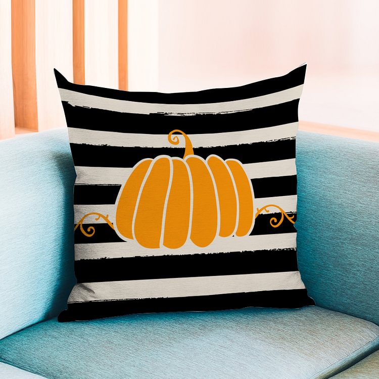 Halloween Pumpkin Ghost Throw Pillow Decoration-BlingPainting-Customized Products Make Great Gifts