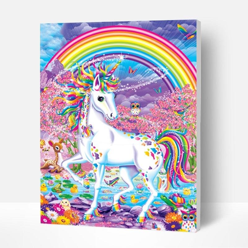 Paint by Numbers Kit - Unique Rainbow Unicorn, Best Gifts for Kids 2022-BlingPainting-Customized Products Make Great Gifts