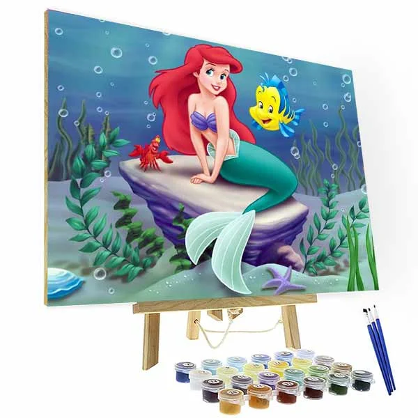 Paint by Numbers Kit - The Little Mermaid-BlingPainting-Customized Products Make Great Gifts