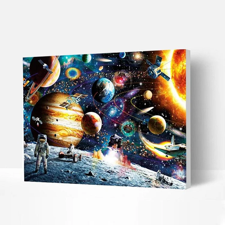 Paint by Numbers Kit - Space Travelling-BlingPainting-Customized Products Make Great Gifts