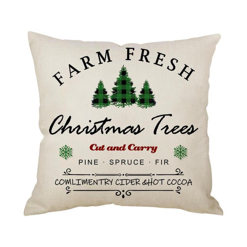 Christmas Decor Linen Throw Pillow - Best Thoughtful Gifts for Mom/Her/Grandparents-BlingPainting-Customized Products Make Great Gifts
