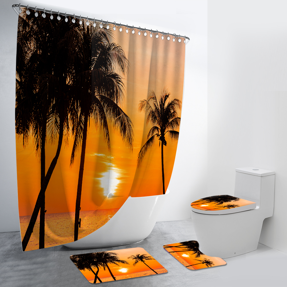 Beautiful Landscape of Sea Ocean 4Pcs Bathroom Set-BlingPainting-Customized Products Make Great Gifts