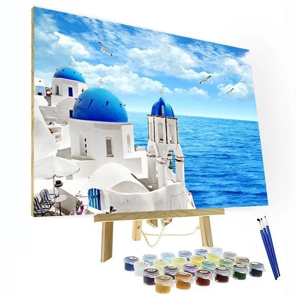 Paint by Numbers Kit -  Aegean Sea-BlingPainting-Customized Products Make Great Gifts