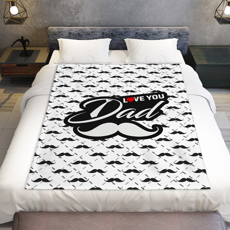 Love You Dad Blanket- Father's Day Gifts/Best Gifts-BlingPainting-Customized Products Make Great Gifts