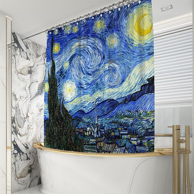 The Blue Sky Shower Curtains-BlingPainting-Customized Products Make Great Gifts
