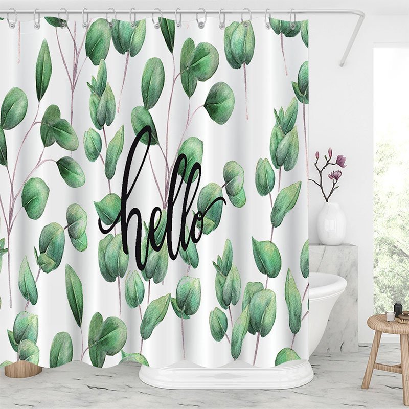 Palm Leaf Shower Curtains-BlingPainting-Customized Products Make Great Gifts