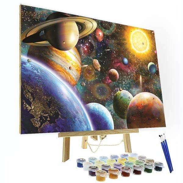 Paint by Numbers Kit - Solar System-BlingPainting-Customized Products Make Great Gifts