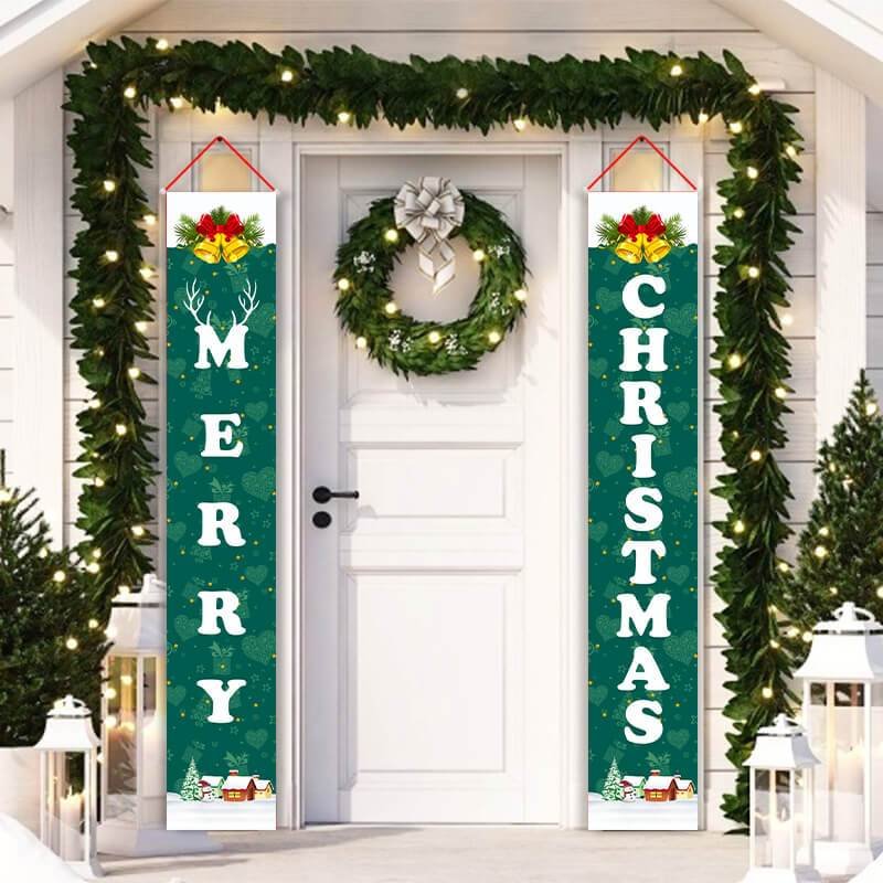 Merry Christmas Banner Decor G - Unique Gifts-BlingPainting-Customized Products Make Great Gifts