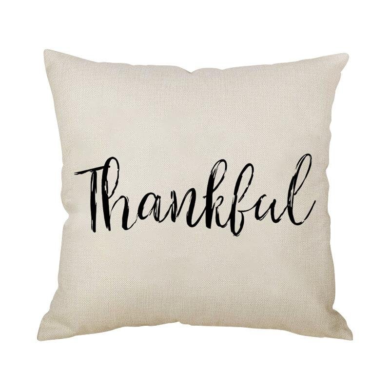Thanksgiving Decor Text Throw Pillow H-BlingPainting-Customized Products Make Great Gifts