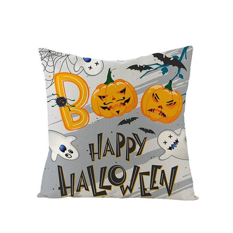 Halloween Decor Linen Halloween Party Throw Pillow-BlingPainting-Customized Products Make Great Gifts