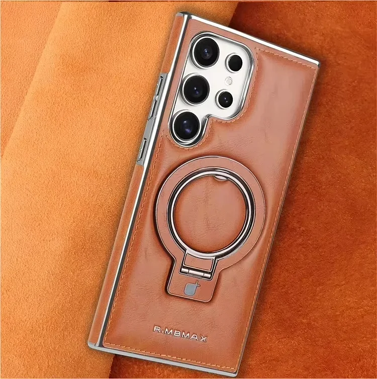 Luxury Business Leather Magnetic Ring Stand Phone Case For Samsung  Caseepro - High Quality Phone Cases & Covers