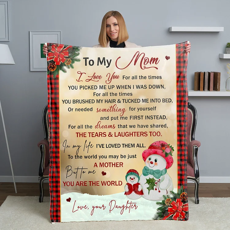 To My Mom Blanket Best Gift for Mom-BlingPainting-Customized Products Make Great Gifts