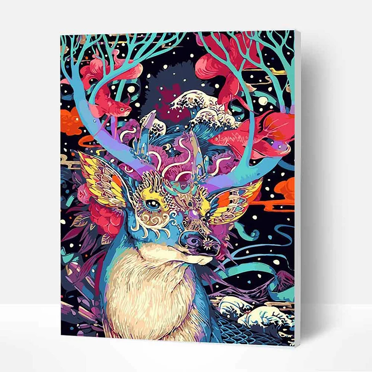Paint by Number Kit   -- Mysterious Deer-BlingPainting-Customized Products Make Great Gifts