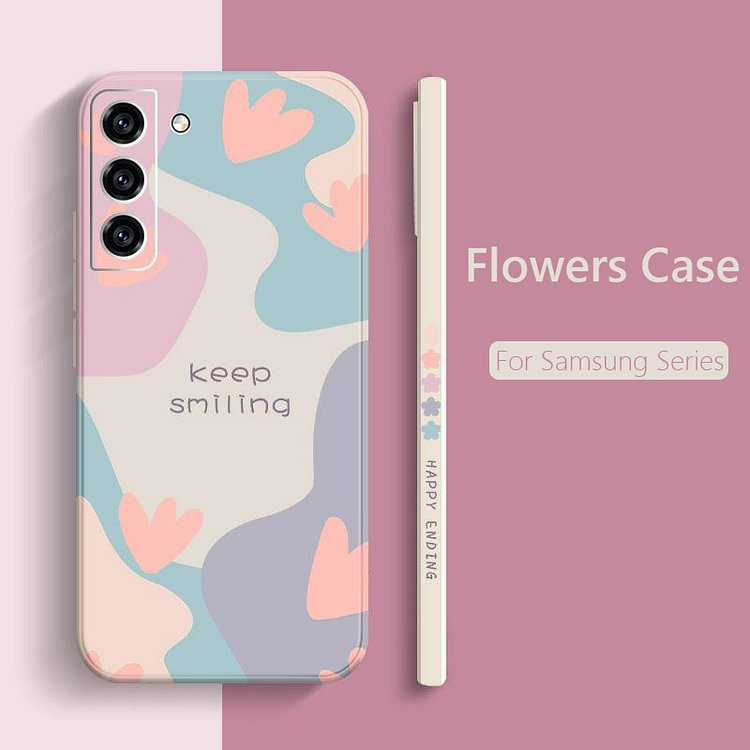 Flower Side Pattern Phone Case For Samsung