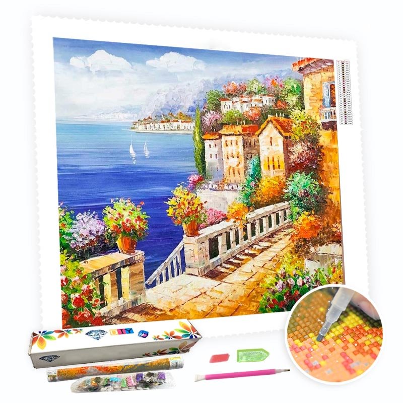 DIY Diamond Painting Kit for Adults - Beautiful Sea View-BlingPainting-Customized Products Make Great Gifts