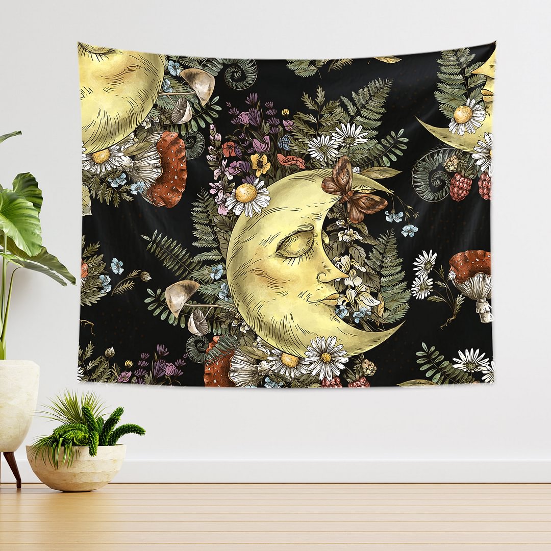 Psychedelic Mushroom Fantasy Plant Tapestry Wall Hanging Living Room Bedroom Decor Type C-BlingPainting-Customized Products Make Great Gifts