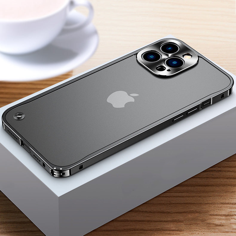 Phone Case Frame Luxury Metal Frame Lens Protection Cap Phone Case
