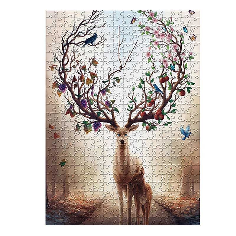 Deer Jigsaw Puzzle For Adults 1000 Pieces - Memorial Gifts-BlingPainting-Customized Products Make Great Gifts