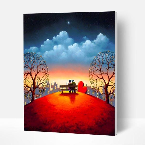 Paint by Numbers Kit -  Give You My Heart-BlingPainting-Customized Products Make Great Gifts