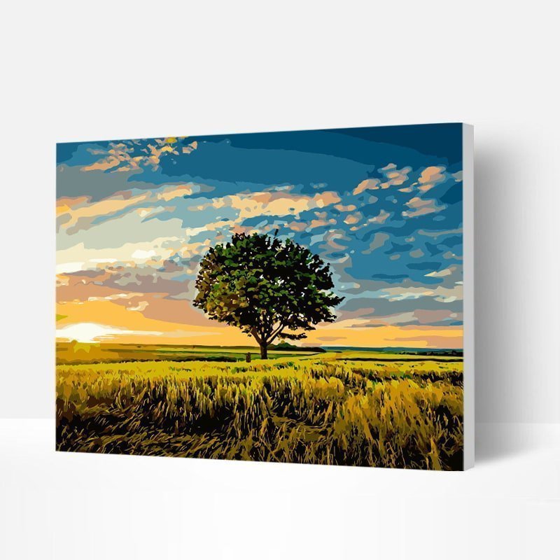Paint by Numbers Kit - Sunset Landscape-BlingPainting-Customized Products Make Great Gifts