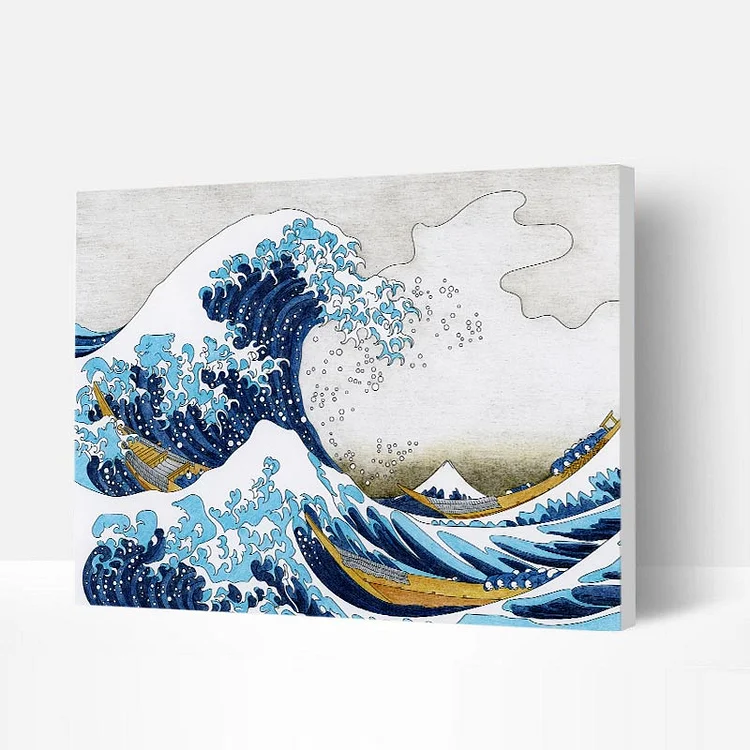Paint by Numbers Kit - The Great Wave Of Kanagawa-BlingPainting-Customized Products Make Great Gifts