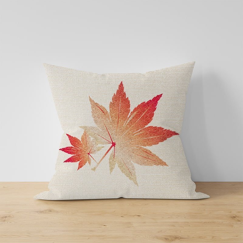 Red Maple Leaves Throw Pillow Home Decor-BlingPainting-Customized Products Make Great Gifts