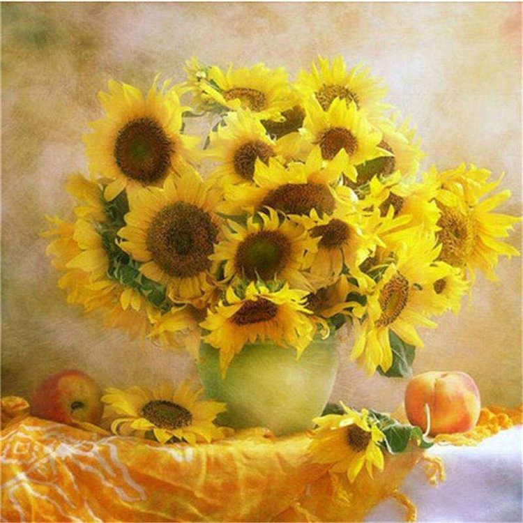 A pot of sunflower-BlingPainting-Customized Products Make Great Gifts