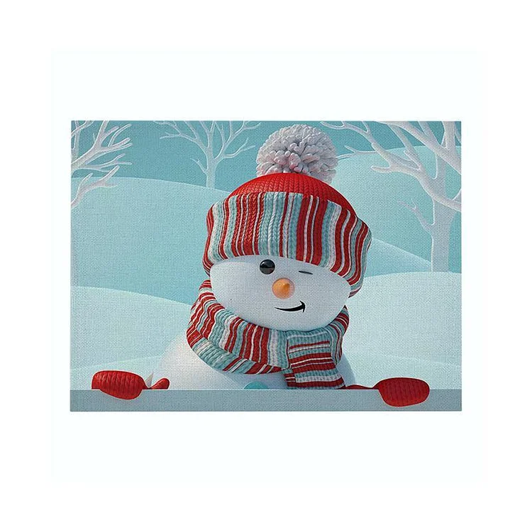 Best Gifts Decor.  Decor Snowman Placemat-BlingPainting-Customized Products Make Great Gifts