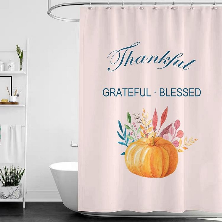 Thanksgiving Shower Curtain D-BlingPainting-Customized Products Make Great Gifts