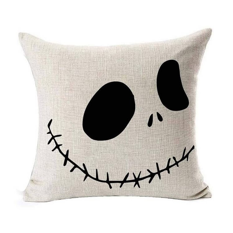 Halloween Decor Linen Emoji Throw Pillow-BlingPainting-Customized Products Make Great Gifts