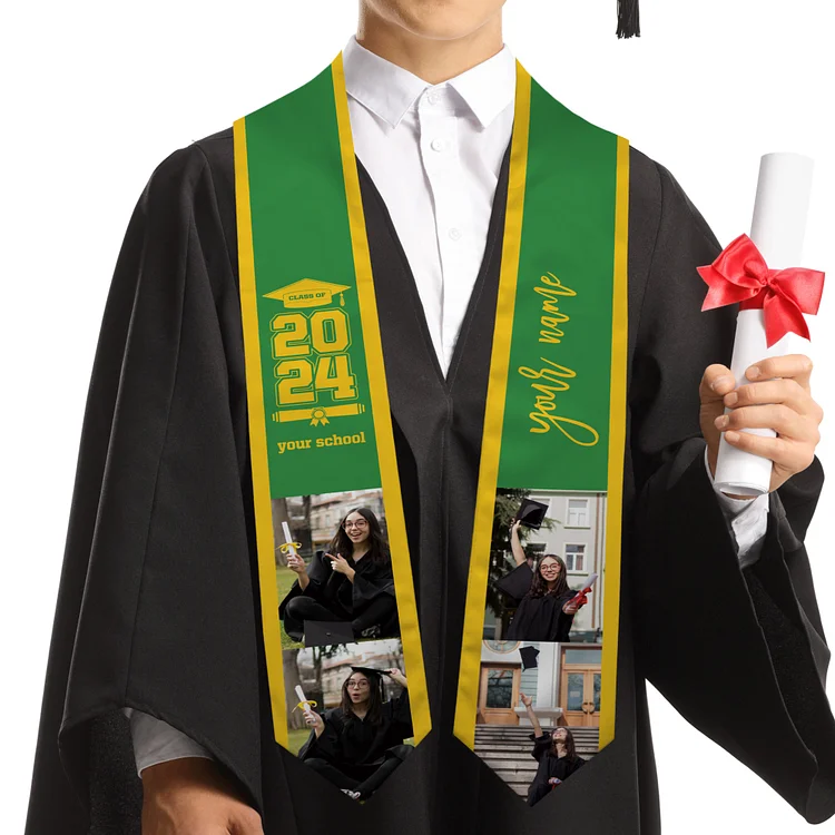 Personalized College Graduation Stole Inspired by High School Memories-BlingPainting-Customized Products Make Great Gifts